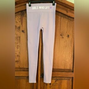 Girls Who Lift high waisted workout leggings